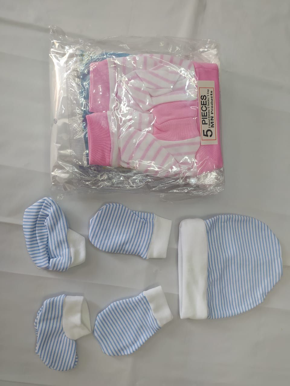 Baby Cap & Hand Gloss & Socks / Full Set For New Born Baby