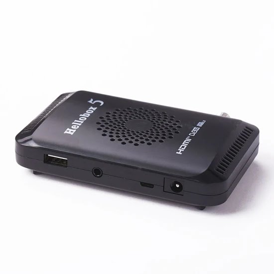 Hellobox 5 Receiver Satellite TV Receiver Box DVB-T2 DVB S2 Combo TV Box Tuner Satellite TV Receiver DVB S2X H.265 - 2 Year All Sri Lankan Channels Free No Reload- Wi-Fi Stick FREE. 