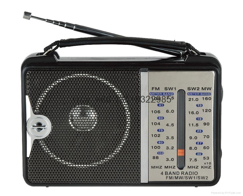 FM Radio High Sensitivity World Receiver Speaker AM/FM/TV/SW1/SW2 RADIO. 