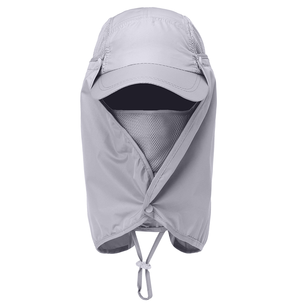 Outdoor Sport Hiking Visor Hat UV Guard Face Neck Cover Fishing Sun Protection Cap For Camping Climbing. 