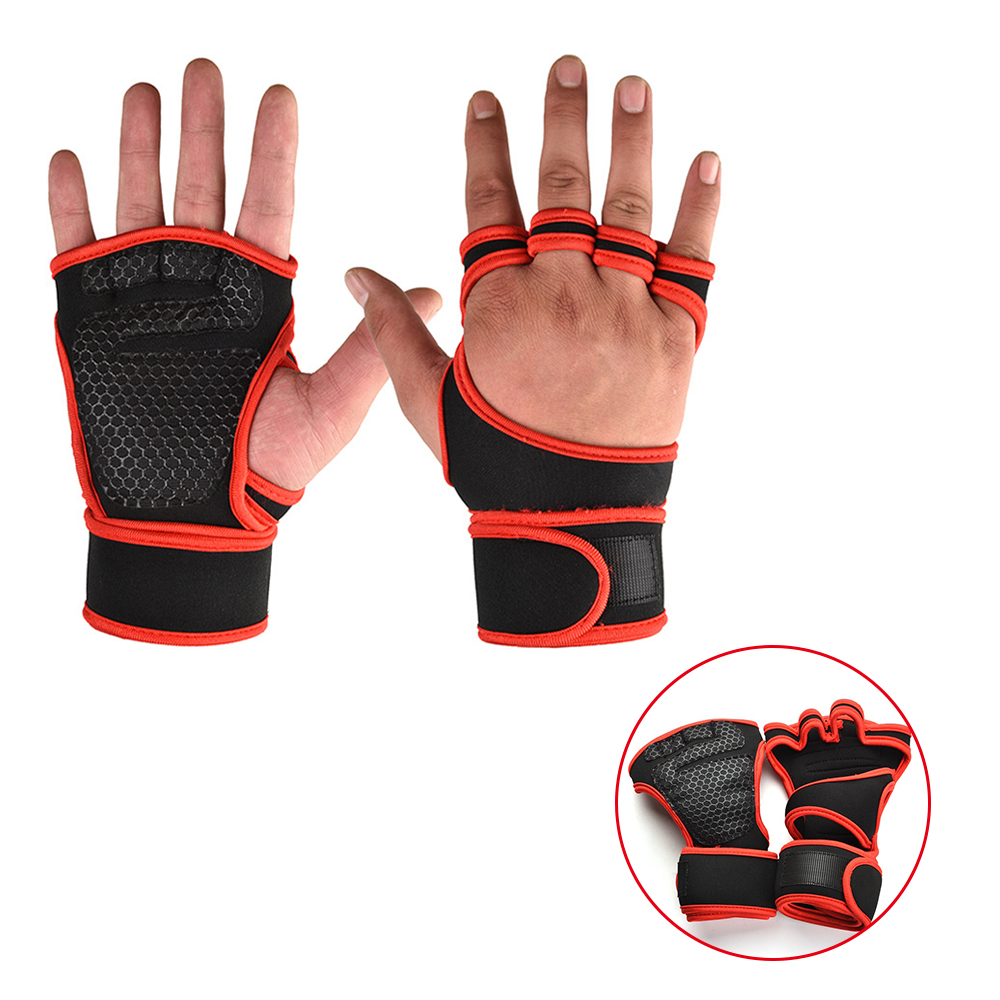 Training Sport Gloves for Men Women Workout Gloves Fitness Body Building Weightlifting Gym Hand Wrist Palm Protector Gloves. 
