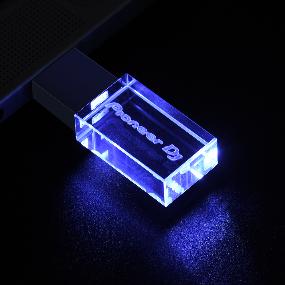 JASTER Pioneer DJ Crystal USB Flash Drive 128GB High Speed Memory Stick 64GB Silver Lid Pendrive 32GB Real Capacity U Disk 16GB. 