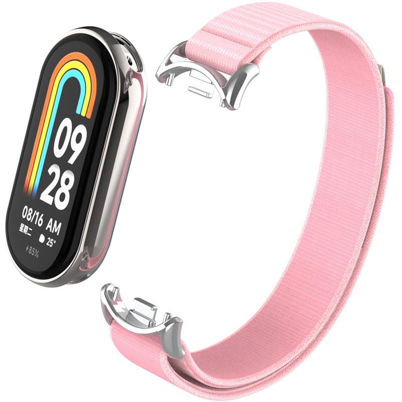 Nylon Strap for Xiaomi Mi Band 8 Wristband Metal Head Particles Replacement Bracelet Belt for Xiaomi Miband 8 Mi Band 8 Strap. 