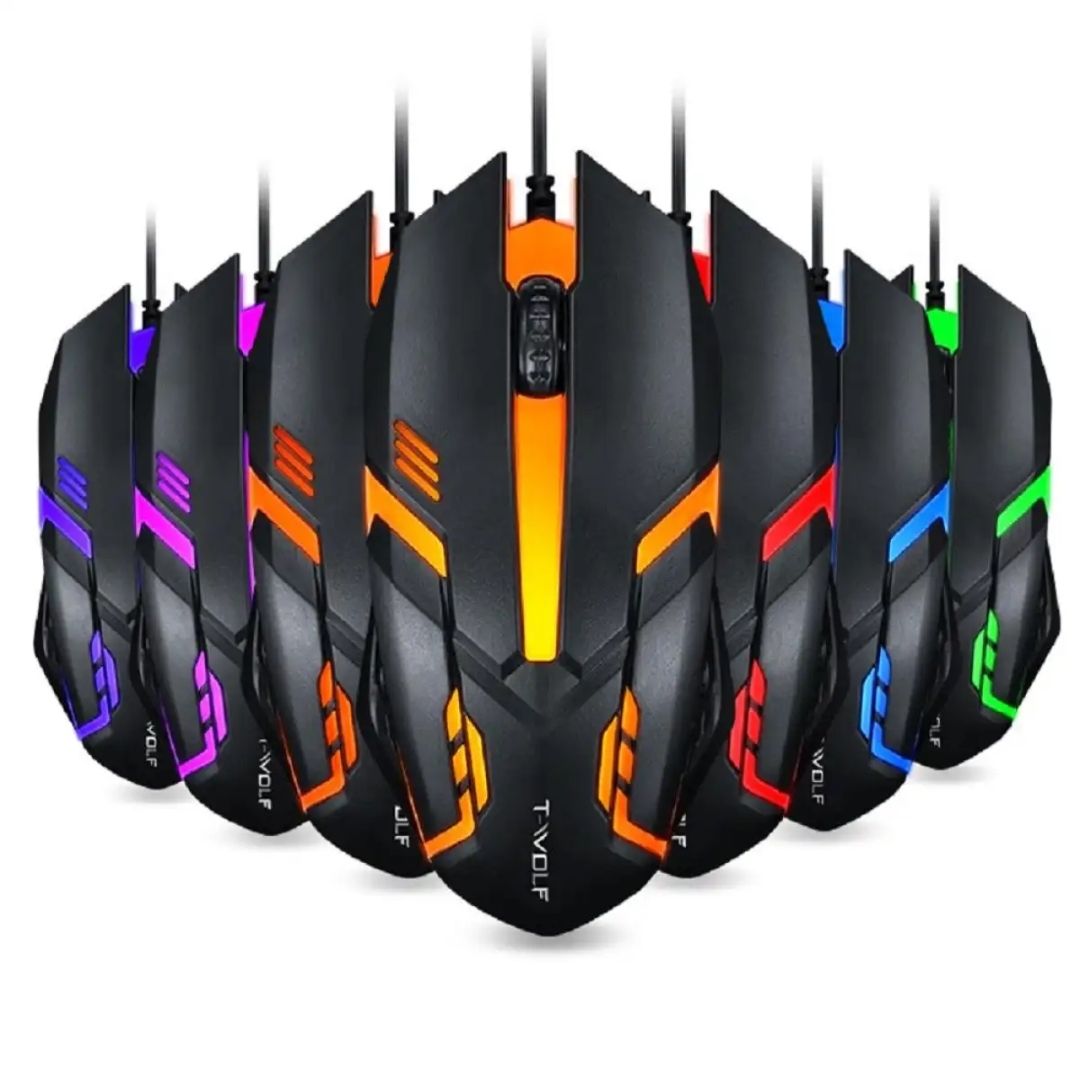 T-wolf V1 Wired RGB Gaming mouse. 