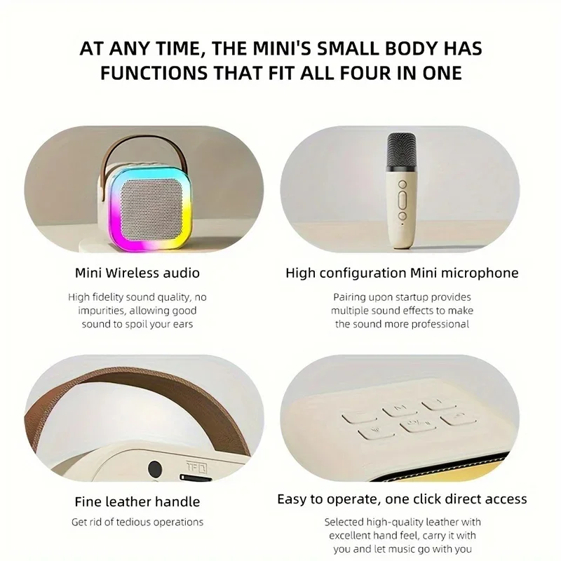 K12 Professional Singing Bluetooth Speaker ColumnSpeaker High-end Ktv Karaoke Microphone Bluetooth Audio Wireless Mic. 