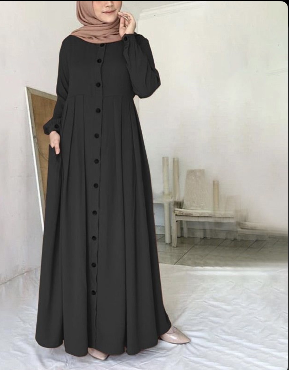 New Muslim women style long frock. 