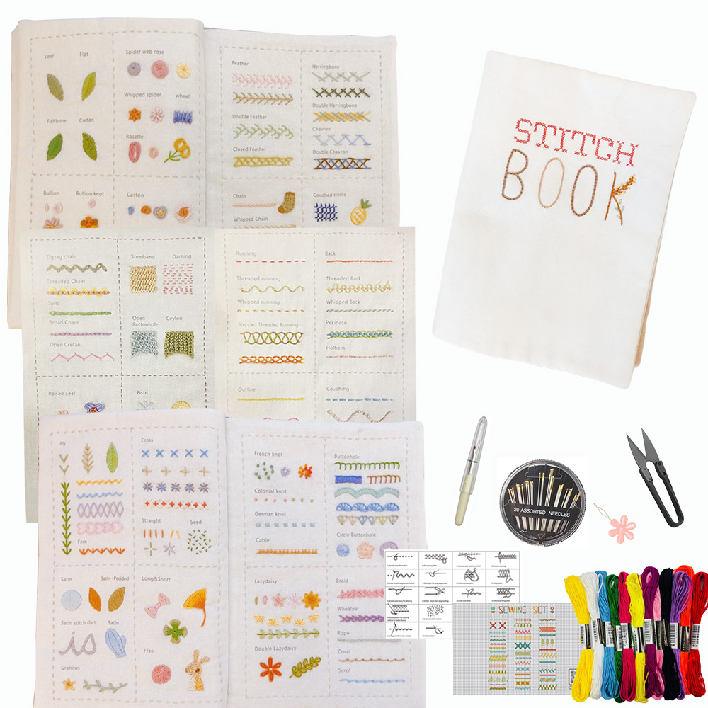 Embroidery Stitch Book for Beginners Creative Sewing Book DIY Stitches ...