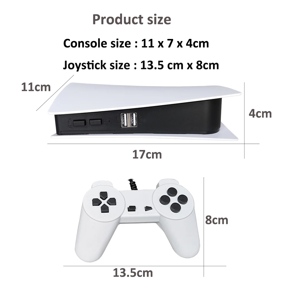 GS5 Game Station 5 Video Game Console With 200 Classic Games 8 Bit TV Consola Retro USB Wired Handheld Two Game Player AV Output. 