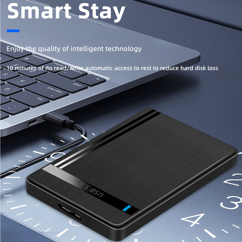TISHRIC External HDD Case Hard Drive Box USB 3.0 2.5 Inch SATA 3.0  Mobile HDD Enclosure Support UASP for PC Laptop. 