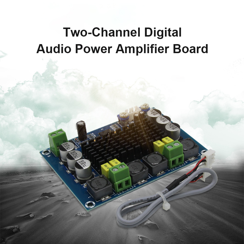 DC 12V 24V TPA3116D2 Digital Dual Channel Amplifier Board Stereo Audio  Module XH-M543 120Wx2 Subwoofer Audio Board Amplifier. 
