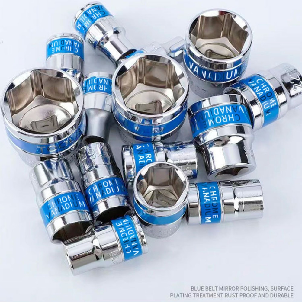 Wrench Socket Rac 8-32mm 1/2 Inch Hex Metric Short Socket CR-V Ratchet Wrench Sockets ...