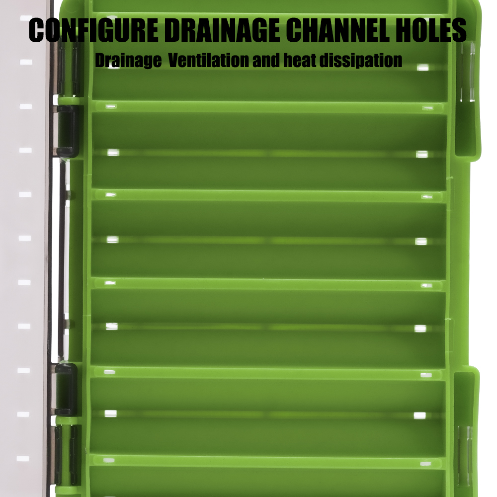 SAMOLLA Double-Sided Compact Tackle Box - Streamline Fishing with Durable, Versatile Organizer for Lures, Hooks, Baits. 