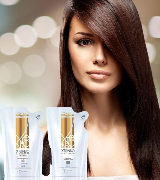 LOREAL Paris Professional X Tenso Oil Trio Extra Resistant Hair Straightening Cream 125ml Each Daraz.lk