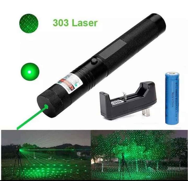 303 green and red rechargebale  lasar pointar pen with charger and kiy set. 