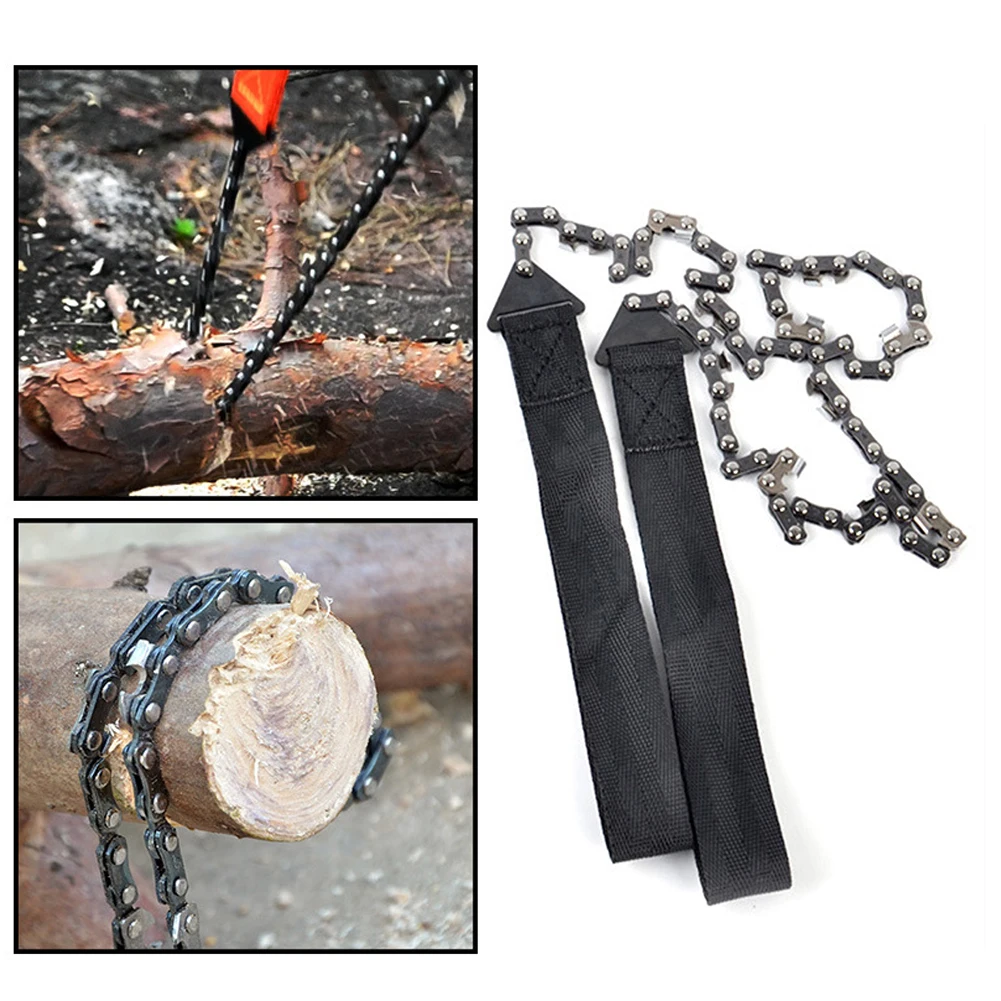 2024 Portable Pocket Chainsaw 36 Inch Thin Teeth Hand Pulled Saw Manual Pruning Chainsaw For Outdoor Survival Camping