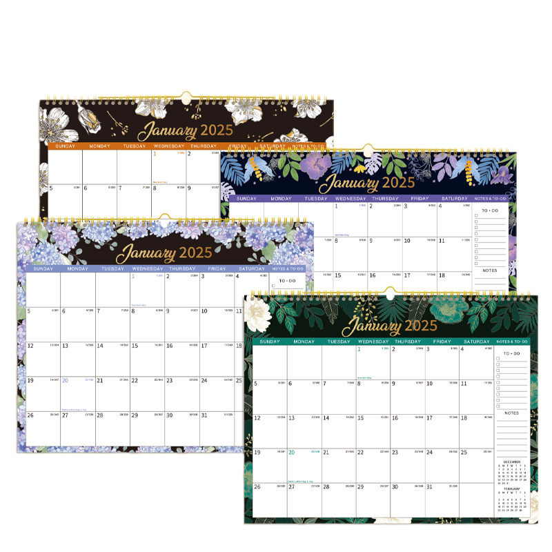 New Calendar 2025 Wall Monthly Calendar Jan To Dec 2025 Annual Yearly Planner 2025 Calendars Wall Planner 12x17 Inch 12 Monthly. 