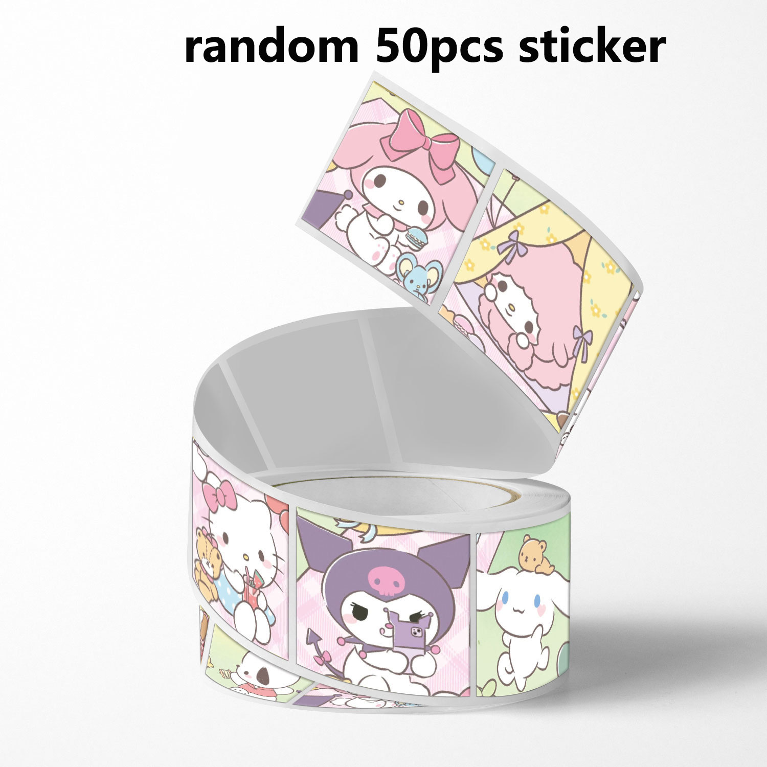 50Pcs Sanrio Sticker Kawaii Kuromi Hello Kitty P Cinnamoroll Cartoon ...