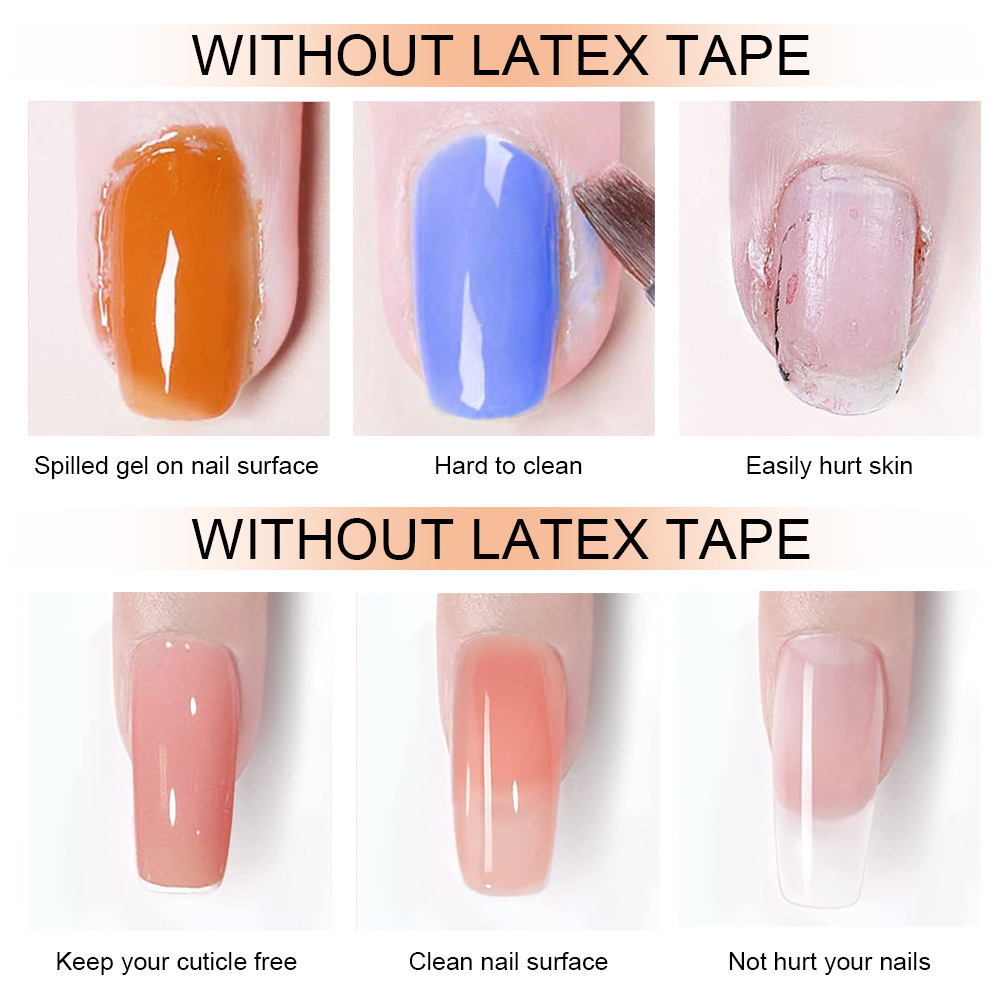 8ml Nail Peel Off Liquid Anti-Overflow Glue Edge Latex Tape, Peel OffCuticle Guard Nails Finger Lacquer Protector, Nail Polish. 
