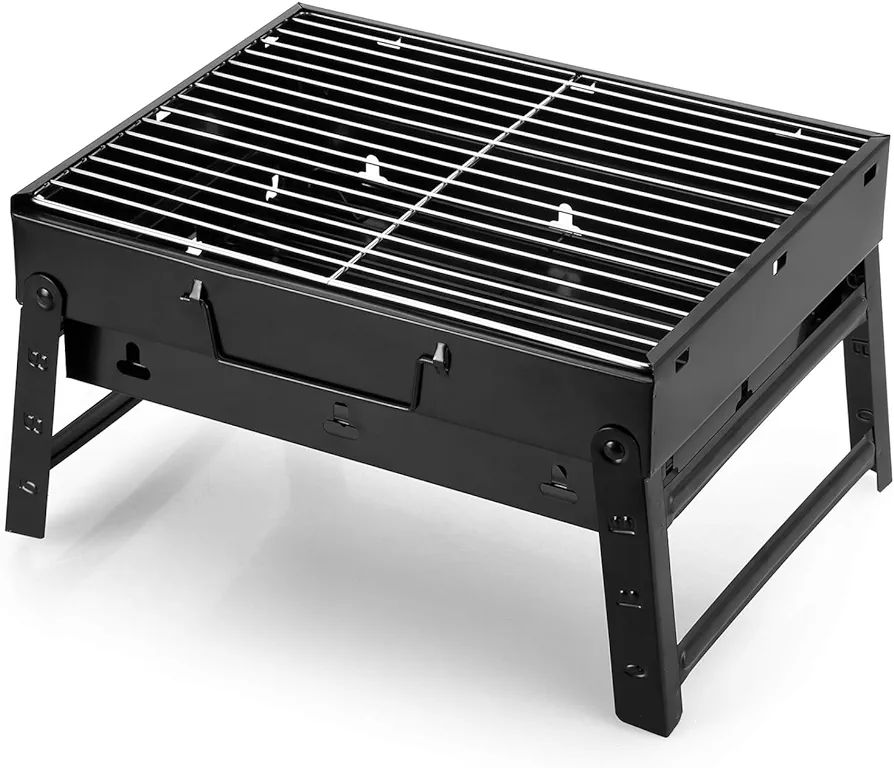 Uten Charcoal Grill, BBQ Grill Folding Portable Lightweight smoker Gril