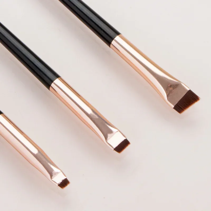 Wholesale 3pcs/set Blade Eyeliner Brush Eyebrow Brush Portable Flat Fine Eye Liner Brow Contour Makeup Brushes Makeup Tool. 