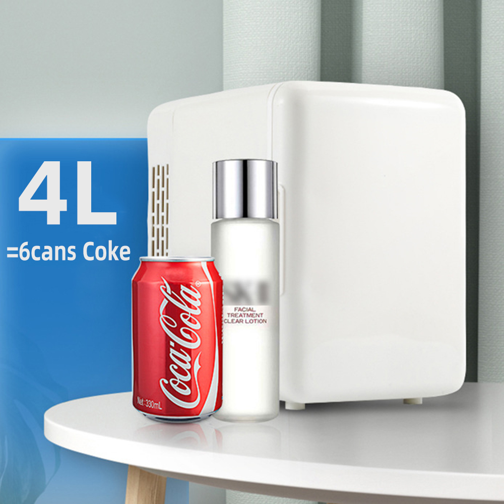 4L Mini Multifunction Refrigerator Cosmetics Mask Beverage Dormitory Refrigerators Cooler Warmer Beauty Fridge for Car. 