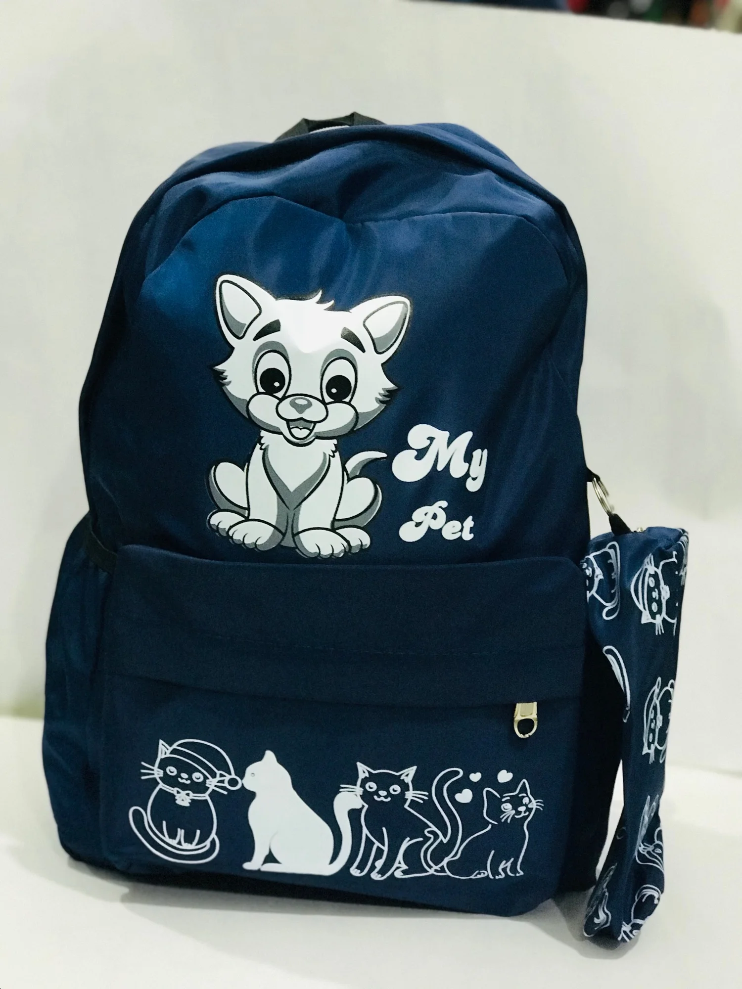 Hello Kitty/Moow Stylish Double Shoulder Backpack/School Bag for Girls |  Fashionable and Versatile Girls' Backpack