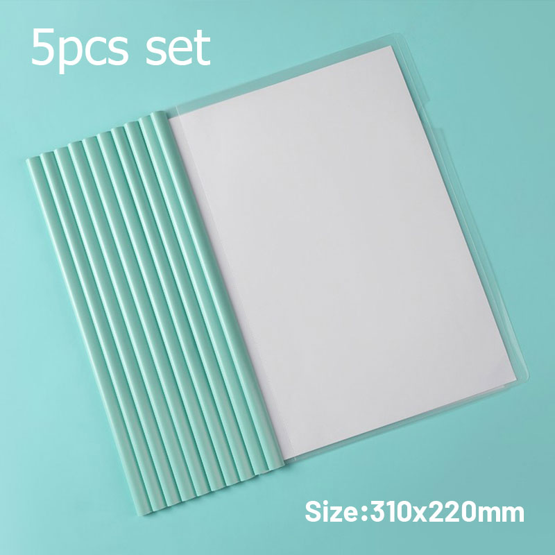 5pc/set A4 Transparent Folder Thickened Plastic Folder File Waterproof ...