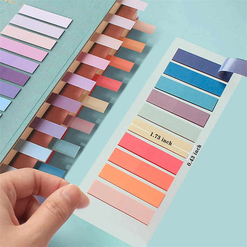 Morandi Colors Sticky Note Tabs for Book Annotation, File Classification Index Stickers, for School and Office Supplies. 