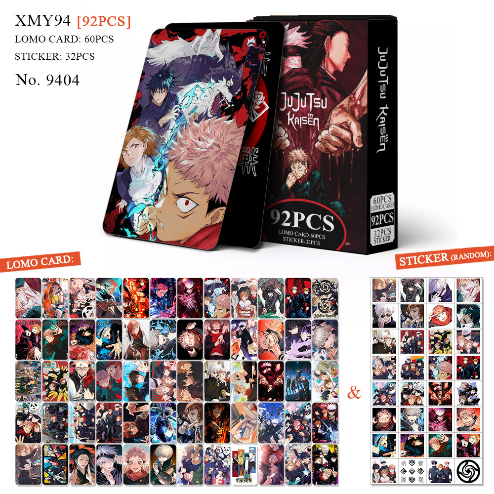 92Pcs/Set Anime Card Sticker Jujutsu Kaisen LOMO Card Photo Card For Fans Collection Gift Fans Gift Toys. 