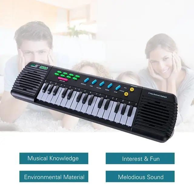 31 Keys Electronic Piano Multifunctional Electronic Organ Musical Instrument Toy with Microphone for Kids Beginners. 