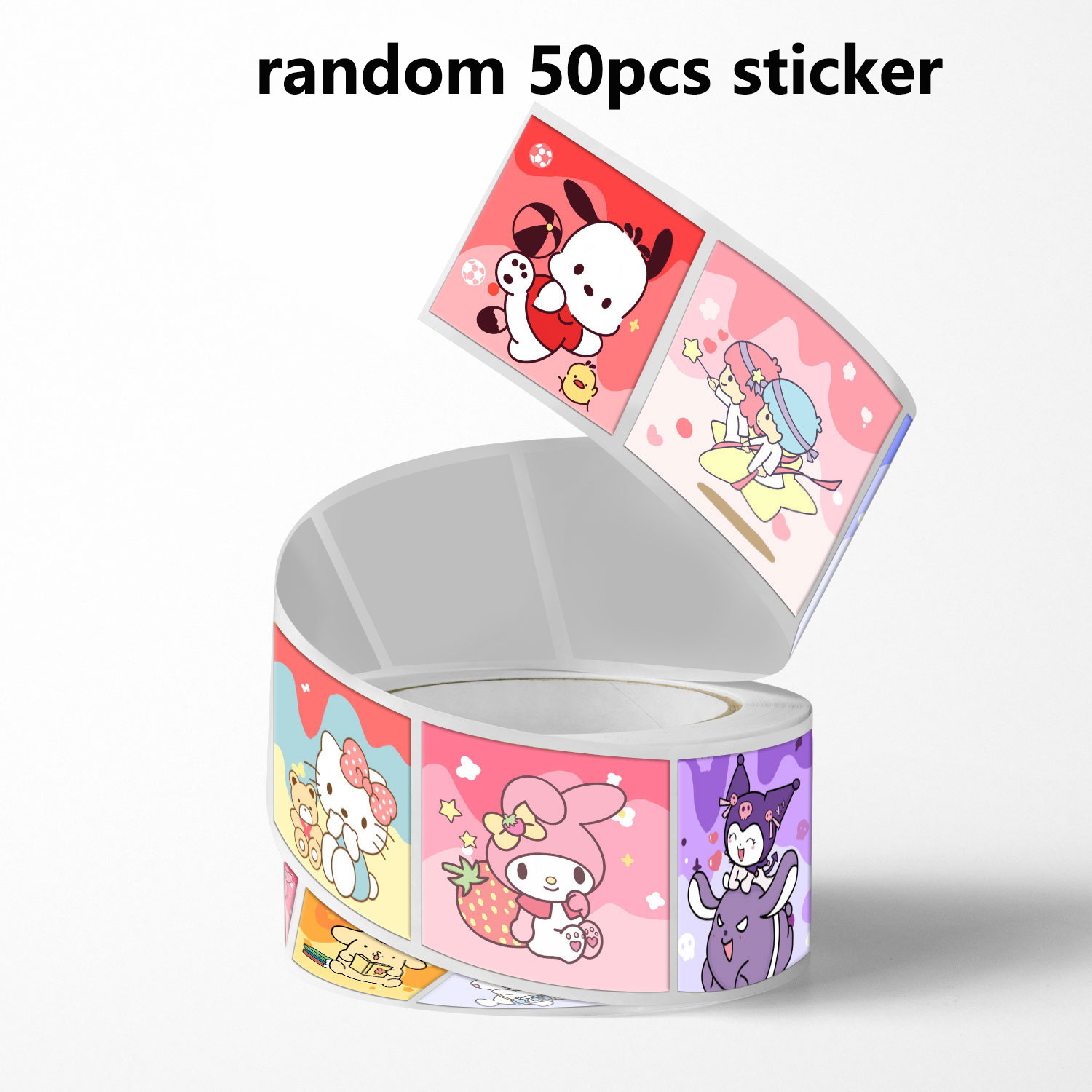 50Pcs Sanrio Sticker Kawaii Kuromi Hello Kitty P Cinnamoroll Cartoon ...