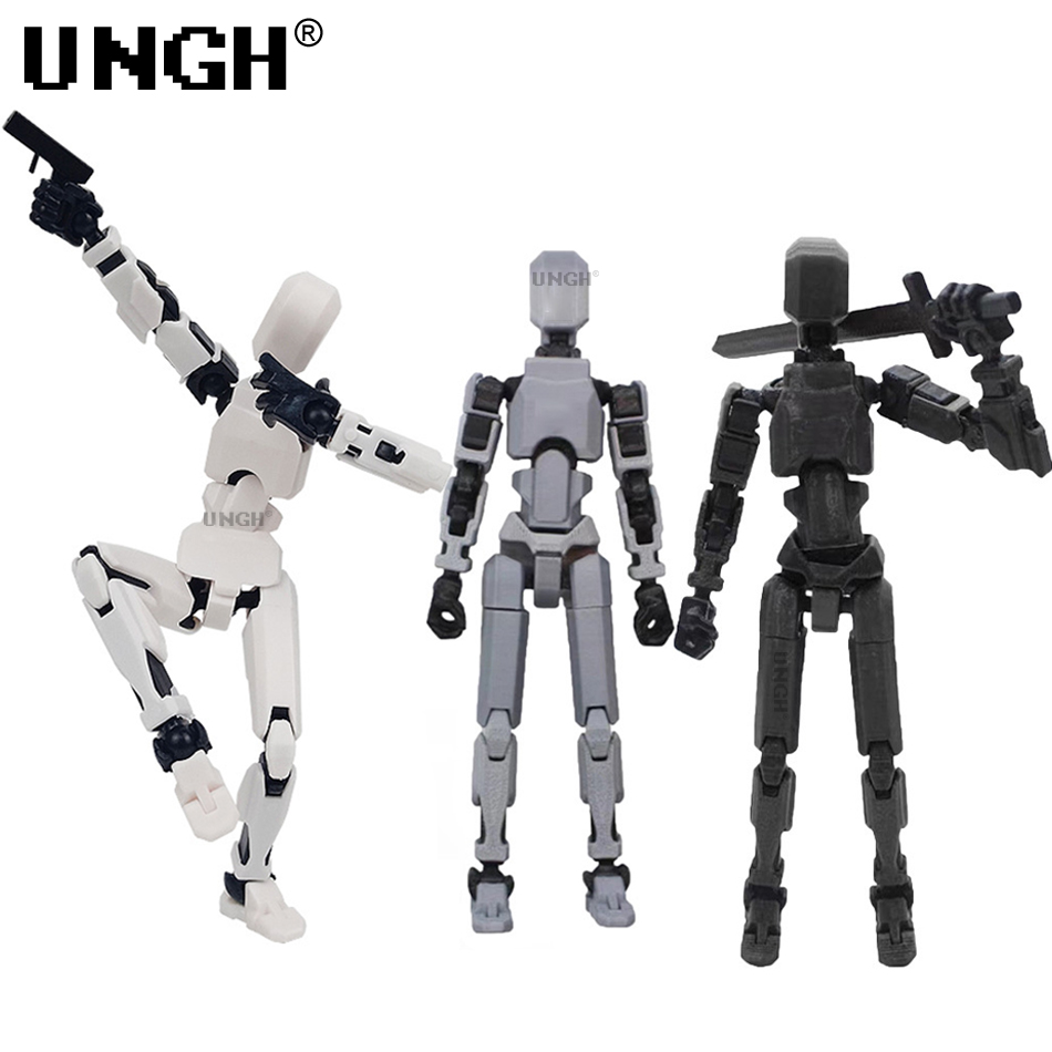 UNGH Multi-Jointed Movable Robot 3D Printed Mannequin Toy 13 Action Figure Full Body Movable Robot Toys Gifts For Children. 