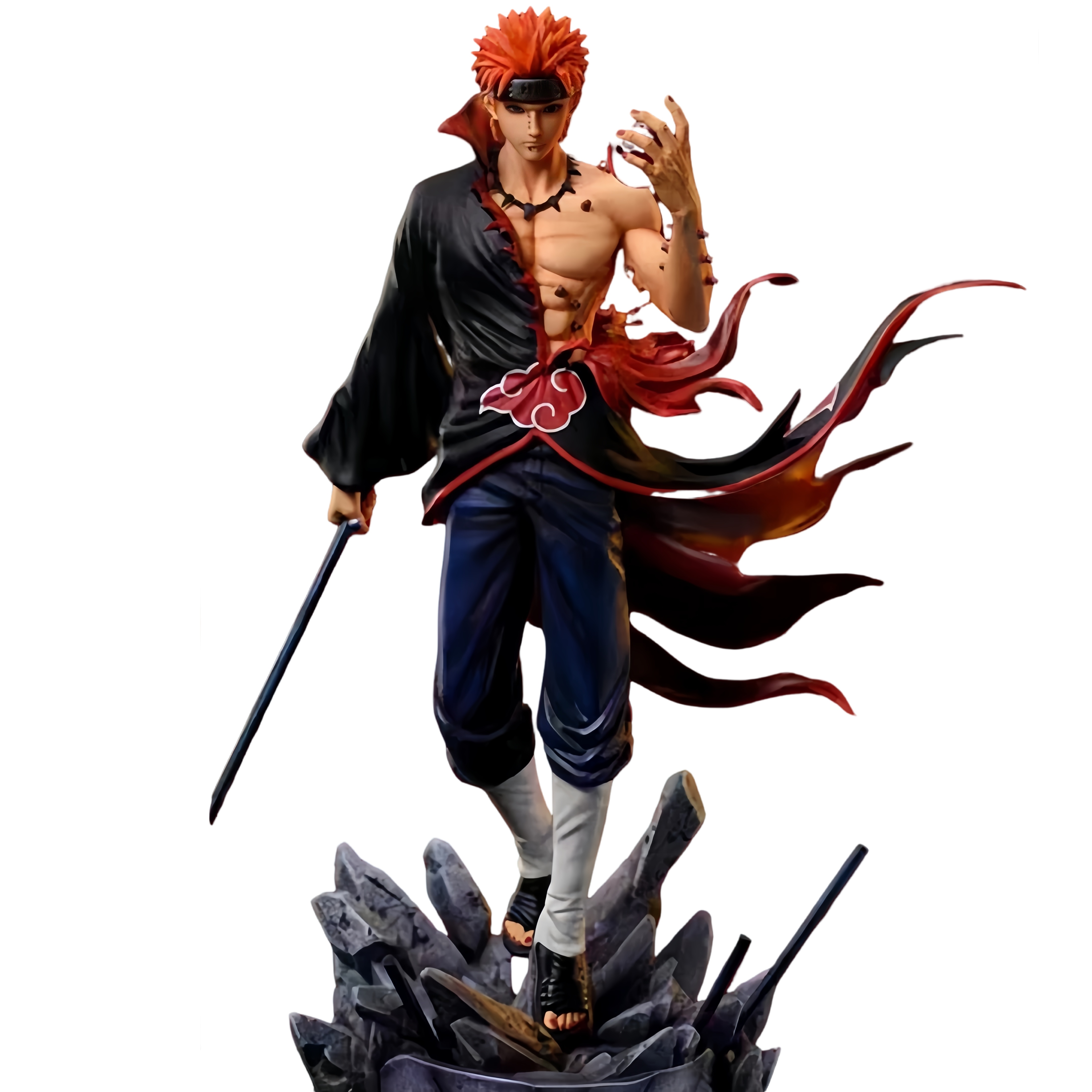 24cm Naruto Figure Action figure Pain Akatsuki Shinra Tensei GK Statue ...