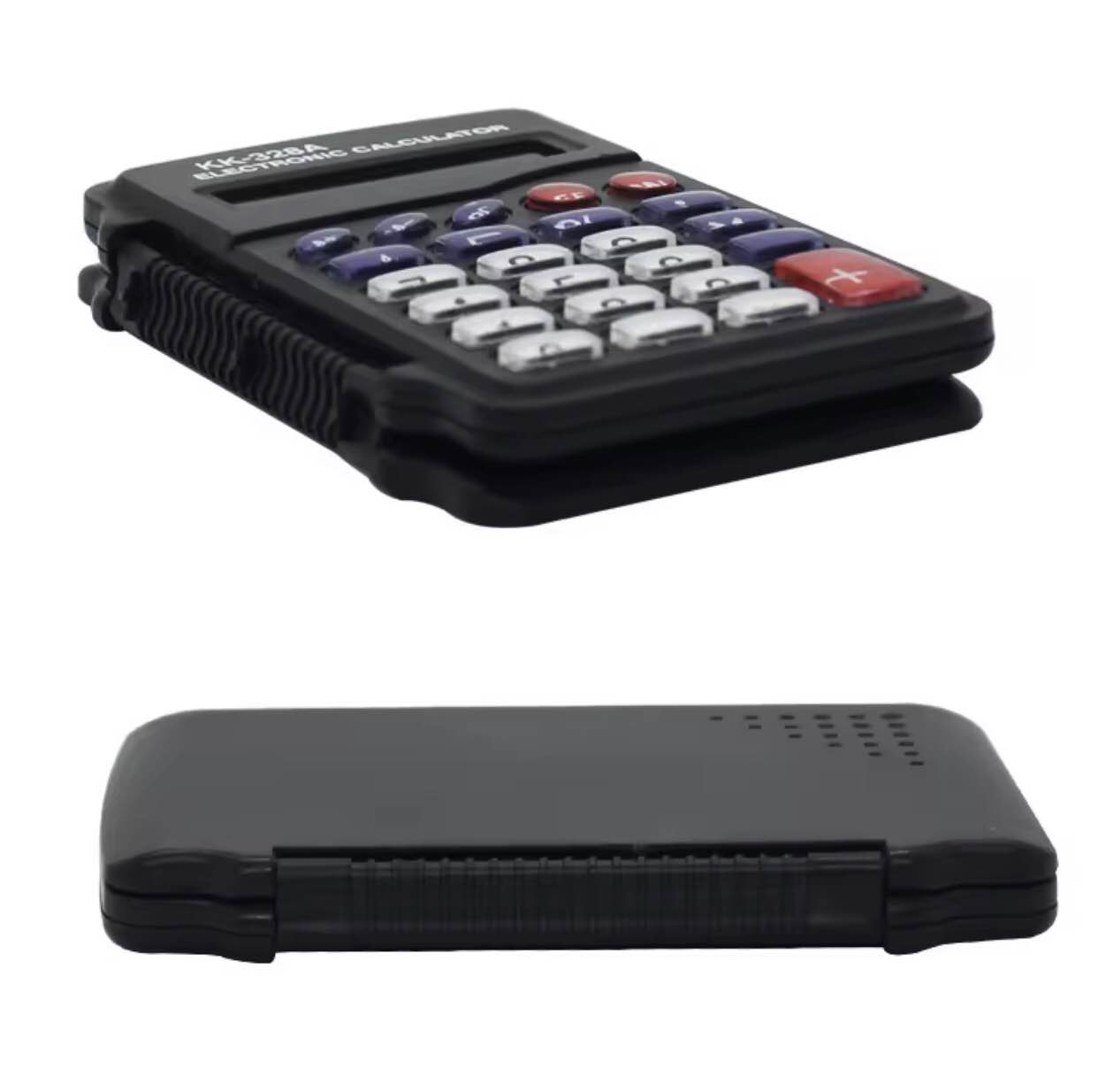 Protable Digit Calculator Pocket Size Mini Plastic 8 digits Electronic Mini Calculator Keychain Office Supplies. 