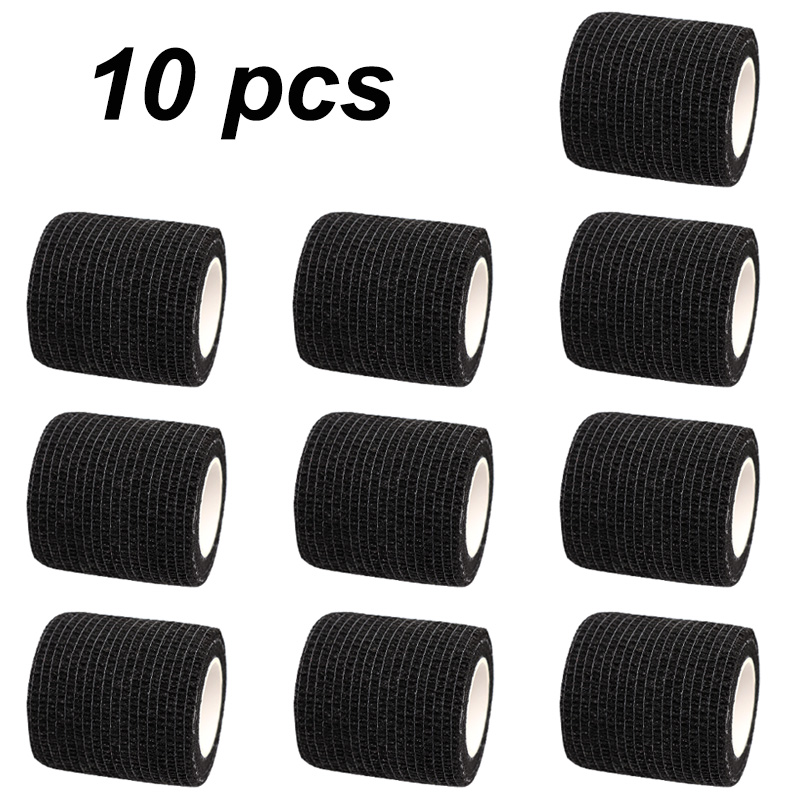 Black Colorful Self Adhesive Elastic Bandage 4.8m Sports Wrap Tape For Knee Support Pads Finger Ankle Palm Wrist Pet Tattoo
