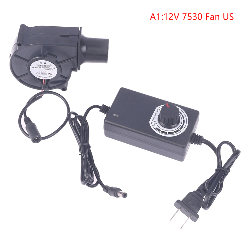 Gdstime 9733 Grand Ventilateur à Flux D'air 9 Cm Ventilateur Portable Avec Adaptateur 90mm Ventilateur Centrifuge Pour Camping Sauvage Pique-nique Poêle De Barbecue En Plein Air