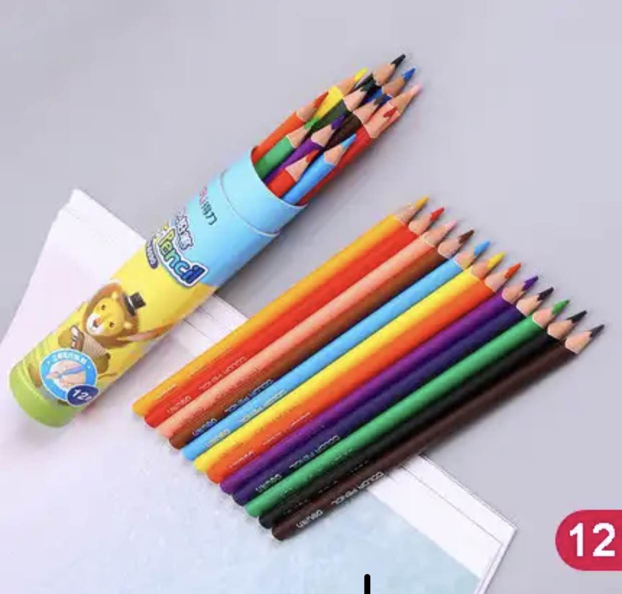 12/24/Color Pencil Colored Pencils Nature Wood Non-toxic Pencil Stationery Pencil Artist Painting Drawing. 