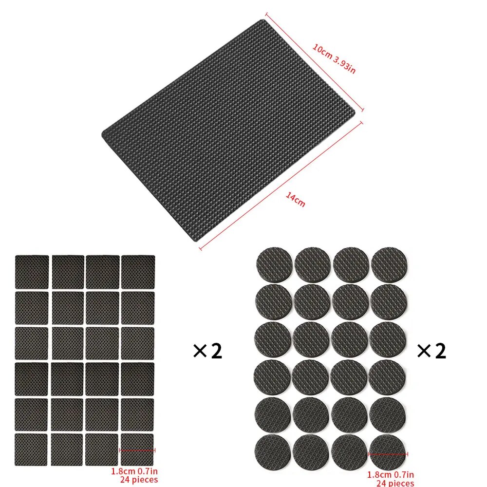Table Leg Protectors, Anti-Scratch Leg Pads, Rubber Non-Slip Chair Leg Pads, Silent Stickers, Furniture Accessories. 