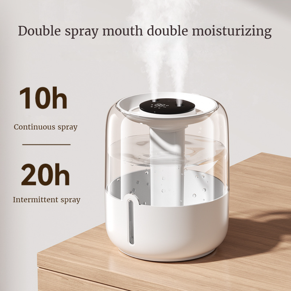 New 4L Large Capacity Humidifier USB Double Spray Home Dormitory Office ...