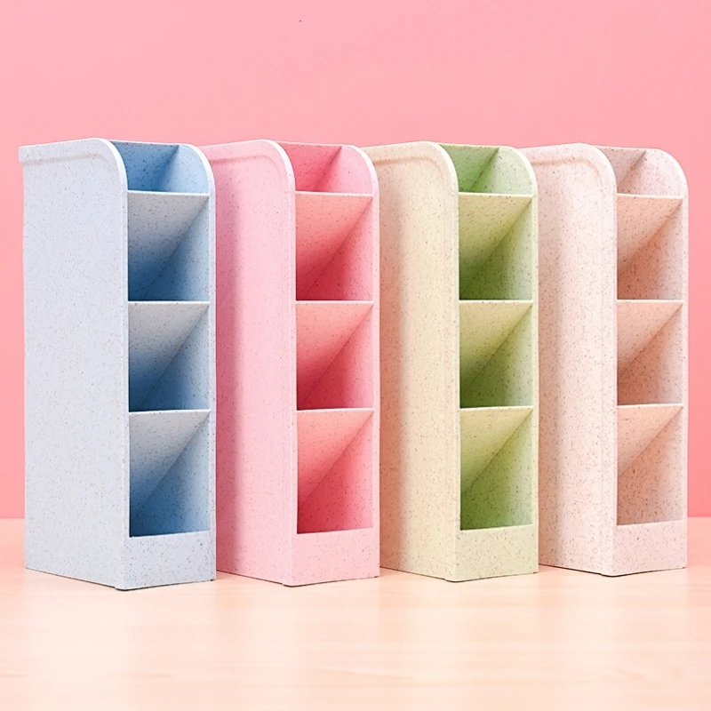 1pc Multi-Layer Pen Holder & Cosmetic Brush Storage Holder - Perfect for Office & School Supplies. 