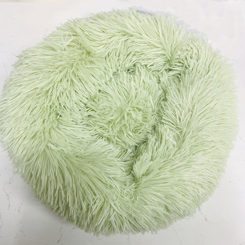 Cat Nest Round Soft Shaggy Mat for Kittens Chihuahua Indoor Dog Cat Bed Pet Supplies Removable Machine Washable Pillow Bed. 