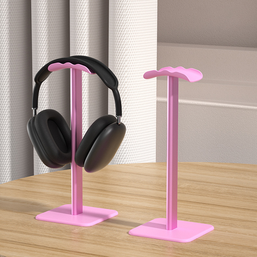 Headset Rack Simple Aluminium Alloy Headphone Stand Rack Non-Slip Stand Holder Desk Gaming ...