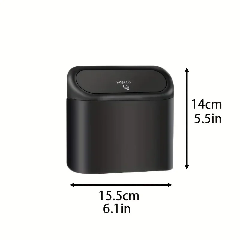 Car Trash Can (with Lid) Contains 60 (300) Garbage Bags, Small Car Trash Can, Leak-proof Mini Car Accessories. 