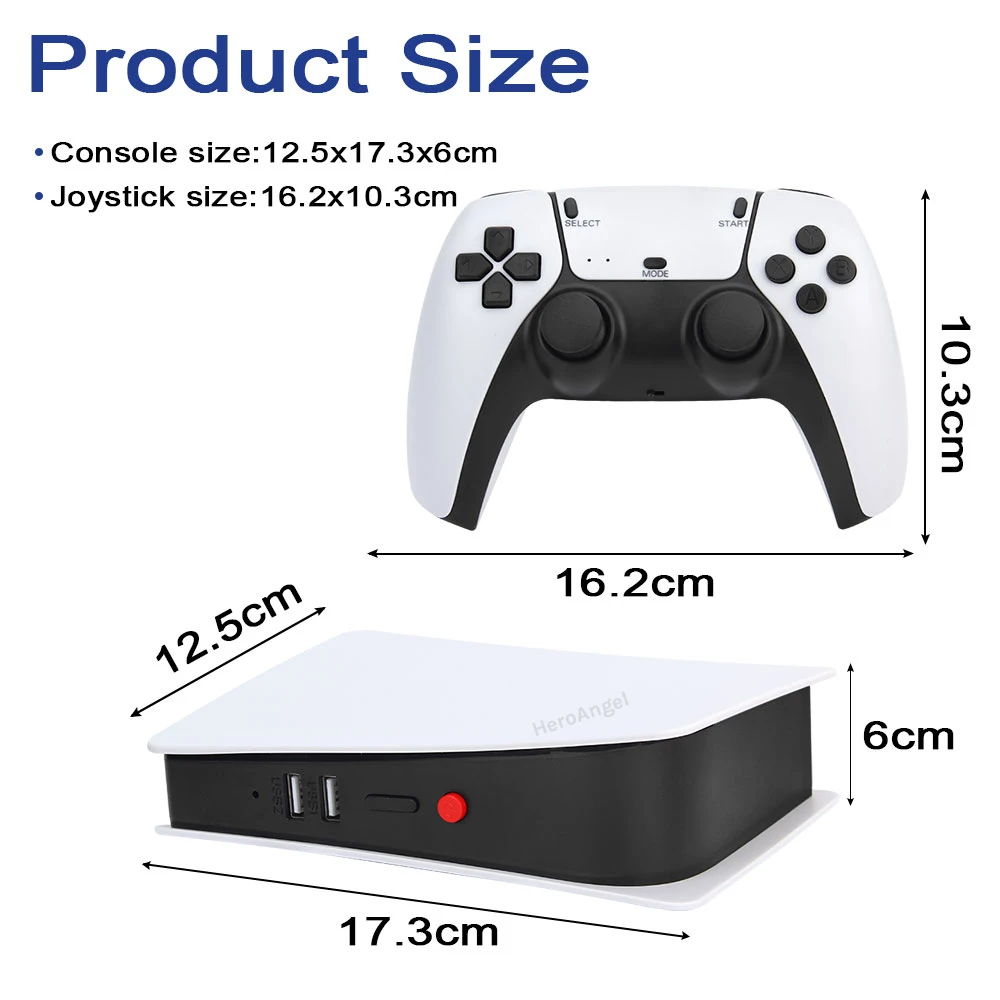 M5 Video Game Console 4K Retro TV Box 20000 Games 2.4G Wireless Controllers For PS1/CPS/FC/GBA Arcade Gaming Built-in Speaker. 