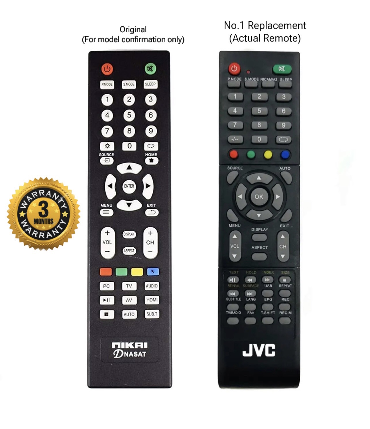 Nikai LED Smart TV Remote Controller