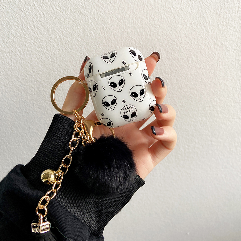 Plush ball Pendant Protector for Apple Airpods 1 2 3 Wireless Earphone Silicone Protector for Airpods Pro 2 Earphone Soft Case. 