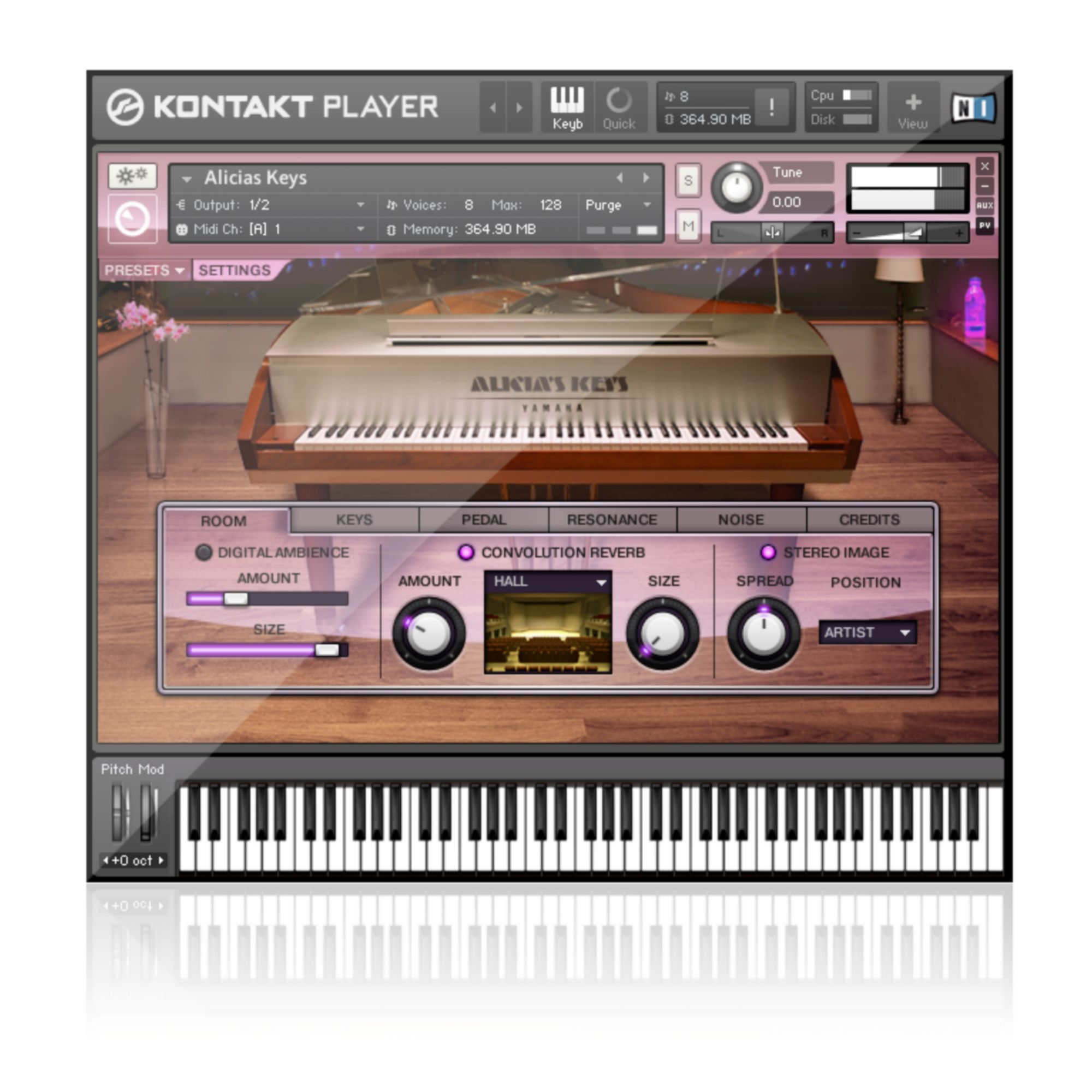 Native Instruments Alicia's Keys KONTAKT Library. 