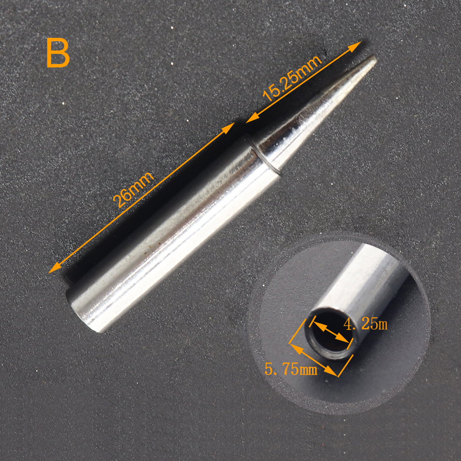 10pcs 900M Soldering Iron Tips Set Welding Nozzle Internal Heated Solder Heads Welding Tip Tool Lead-Free Solder Irons Bit. 