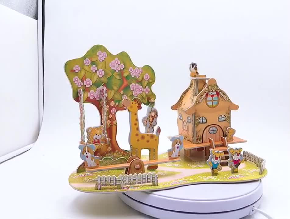 3D puzzle LX-318 paper model building kit toys gift for children girls