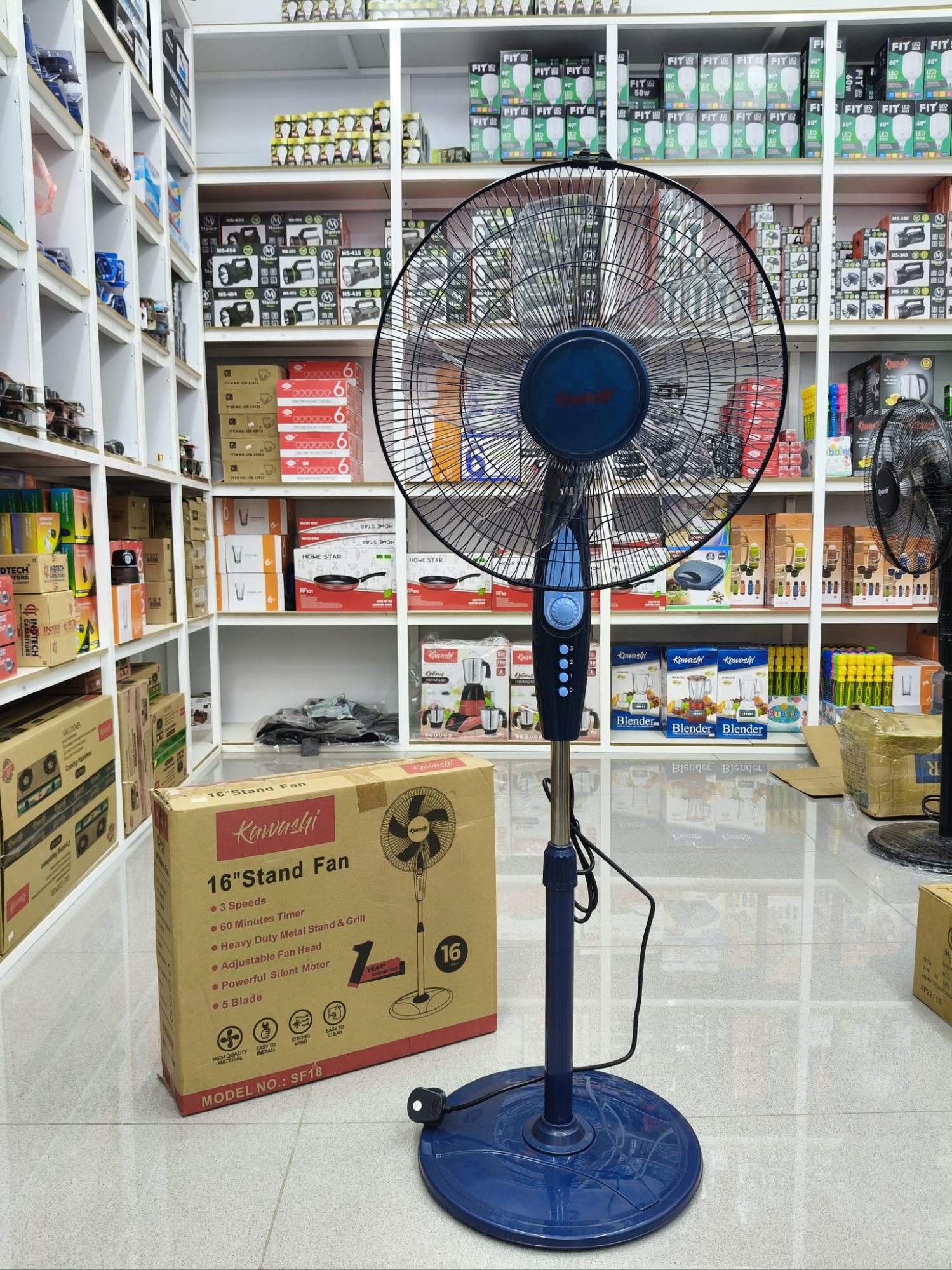Stand Fan With Remote Kawashi